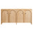 Appia Wood Grain 4-Door Sideboard Storage Cabinet