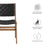 Saoirse Faux Leather Wood Dining Side Chair - Set of 2