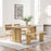 Amistad 72" Wood Dining Table and Bench Set
