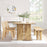 Amistad 72" Wood Dining Table and Bench Set