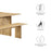 Amistad 86" Wood Dining Table and Bench Set