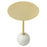 Aliza Round White Marble Side Table