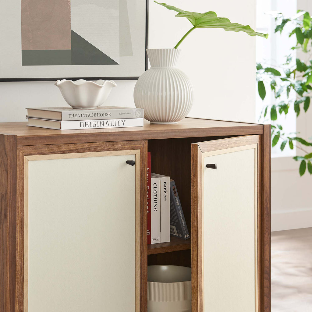 Capri 33" Wood Grain Storage Cabinet