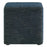 Callum 17" Square Woven Heathered Fabric Upholstered Ottoman