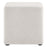Callum 17" Square Woven Heathered Fabric Upholstered Ottoman