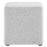 Callum 17" Square Woven Heathered Fabric Upholstered Ottoman