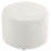 Callum Large 23" Round Woven Heathered Fabric Upholstered Ottoman