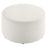 Callum Large 29" Round Woven Heathered Fabric Upholstered Ottoman
