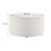 Callum Large 29" Round Woven Heathered Fabric Upholstered Ottoman