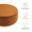 Tilden Large 38" Round Performance Velvet Upholstered Ottoman