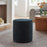 Callum 16" Round Woven Heathered Fabric Upholstered Ottoman