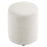 Callum 16" Round Woven Heathered Fabric Upholstered Ottoman