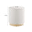 Tilden 16" Round Performance Velvet Upholstered Ottoman