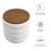 Mezzo Round Boucle Fabric Storage Ottoman