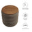 Mezzo Round Boucle Fabric Storage Ottoman