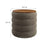 Mezzo Round Boucle Fabric Storage Ottoman