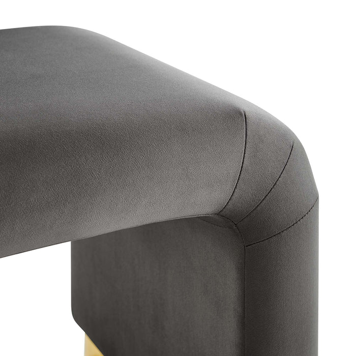 Koda Performance Velvet Waterfall Stool