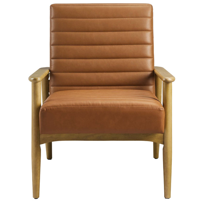 Jensen   Vegan Leather Accent Chair