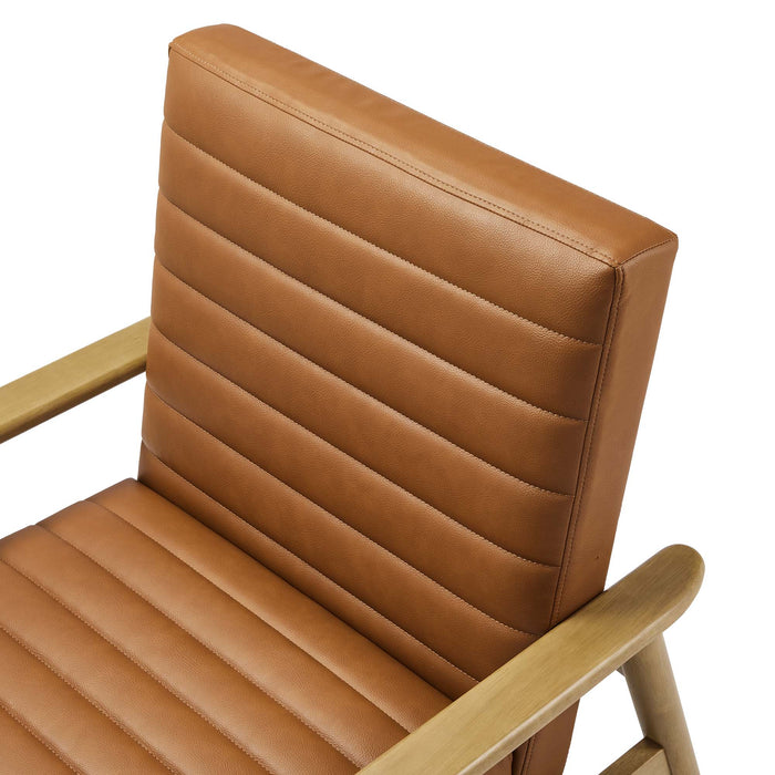 Jensen   Vegan Leather Accent Chair