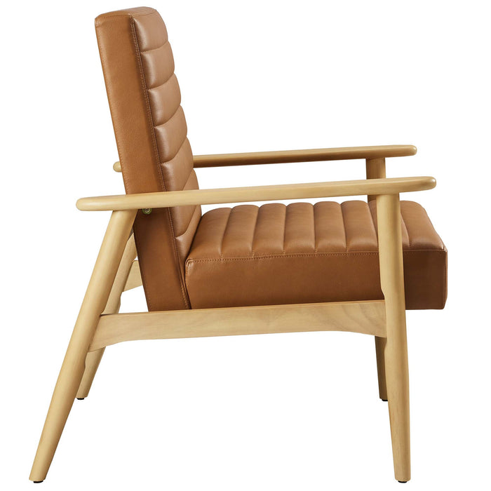 Jensen   Vegan Leather Accent Chair