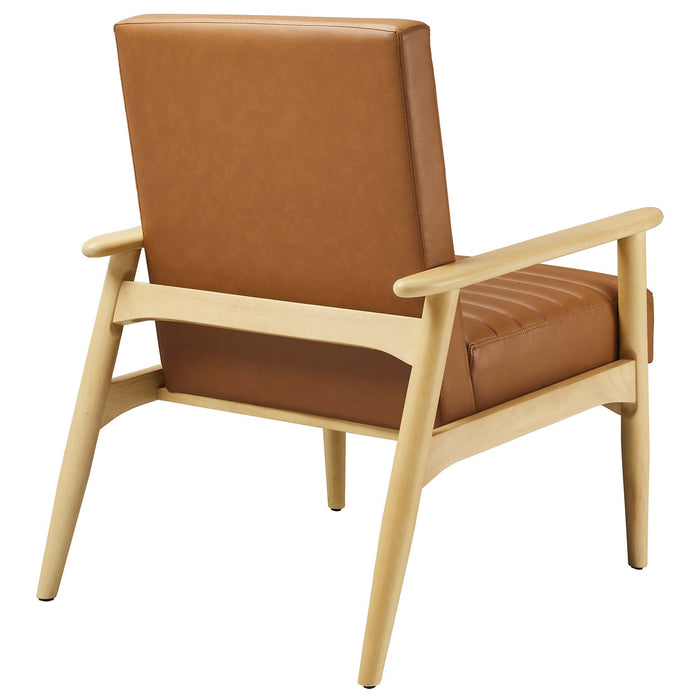 Jensen   Vegan Leather Accent Chair