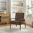 Jensen   Vegan Leather Accent Chair
