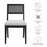 Nimba  Rattan Fabric Dining Chairs Set of 2