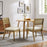 Nimba  Rattan Fabric Dining Chairs Set of 2