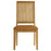 Arlo Vegan Leather Upholstered Faux Rattan and Wood Dining Side Chairs - Set of 2