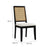 Arlo Faux Rattan and Wood Dining Side Chairs - Set of 2