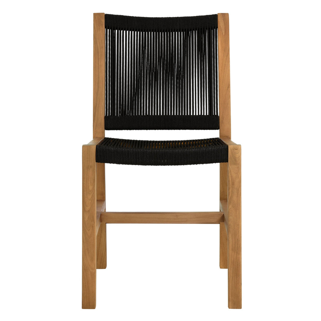 Vienna 7-Piece Outdoor Patio Teak and Rope Dining Set