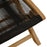 Vienna Outdoor Patio Teak and Rope Folding Ottoman