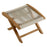 Vienna Outdoor Patio Teak and Rope Folding Ottoman