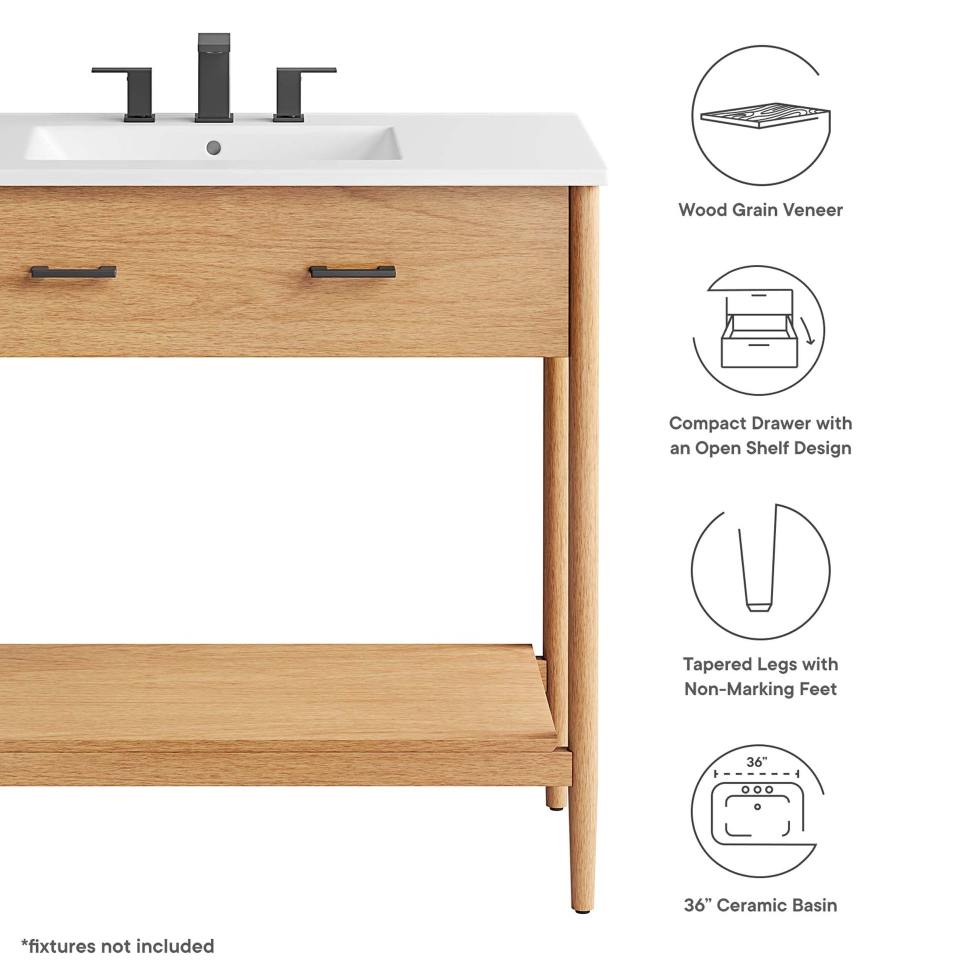 Zaire Bathroom Vanity Basin Included