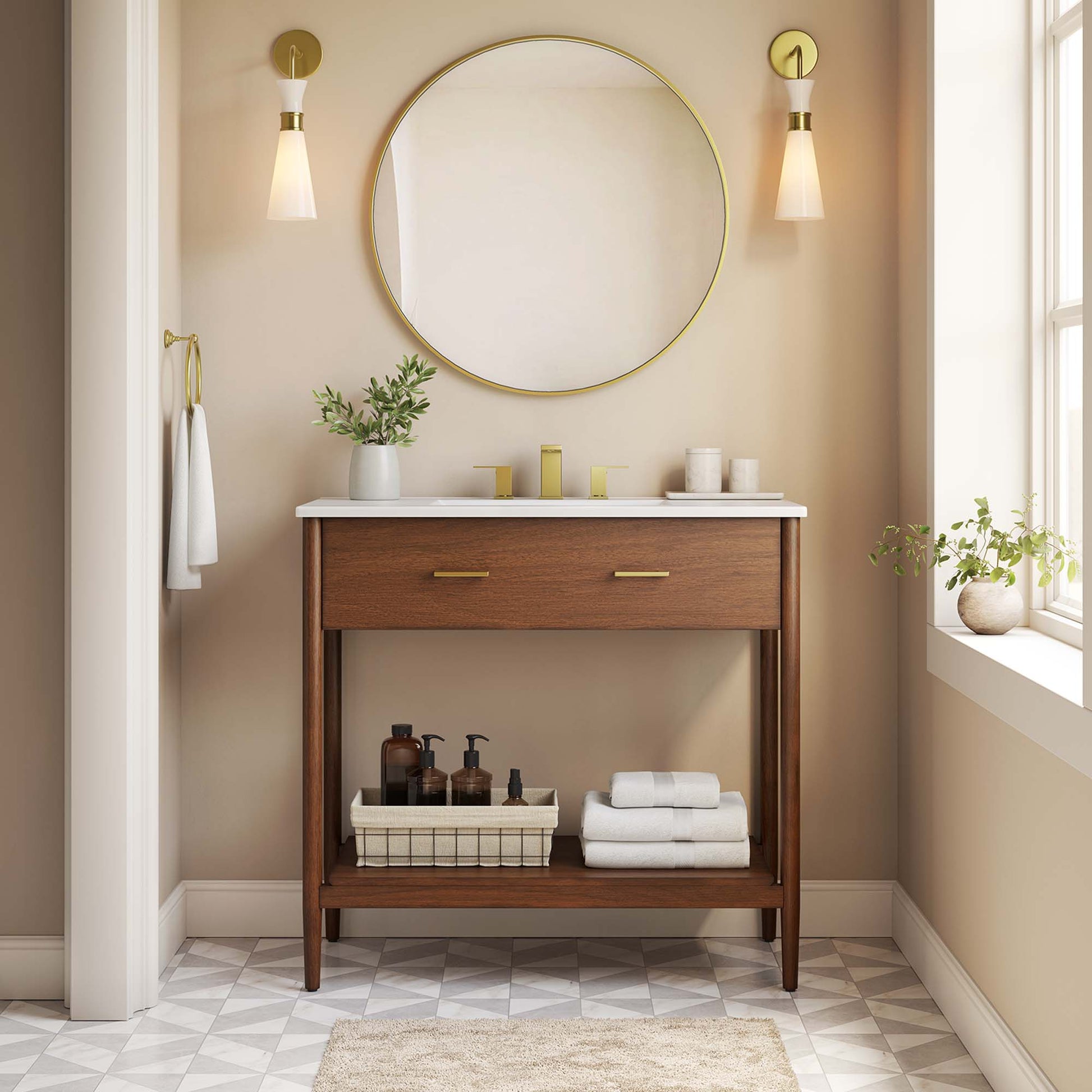 Zaire Bathroom Vanity Basin Included