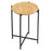Xilo Round Wood and Metal Side Table