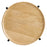 Xilo Round Wood and Metal Side Table