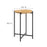 Xilo Round Wood and Metal Side Table