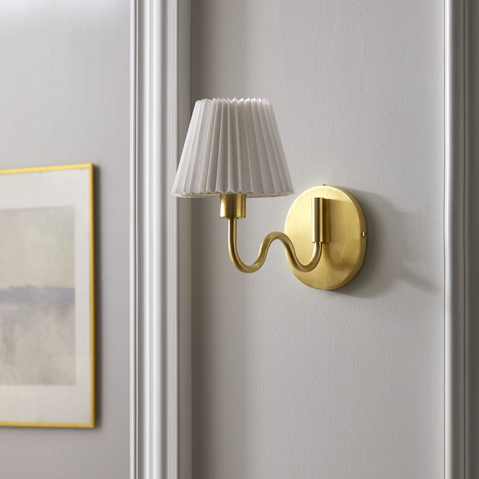 Wave Squiggle Arm Wall Sconce