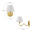 Wave Squiggle Arm Wall Sconce