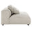Solace  Modular Corduroy Upholstered Armless Chair and Ottoman Set
