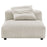 Solace  Modular Corduroy Upholstered Armless Chair and Ottoman Set