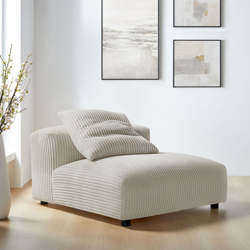 Solace  Modular Corduroy Upholstered Armless Chair