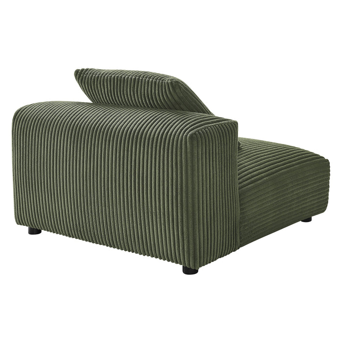 Solace  Modular Corduroy Upholstered Armless Chair