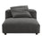 Solace  Modular Upholstered Fabric Armless Chair and Ottoman Set