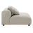 Solace  Modular Upholstered Fabric Armless Chair and Ottoman Set