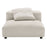 Solace  Modular Upholstered Fabric Armless Chair and Ottoman Set