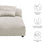 Solace  Modular Corduroy Upholstered Armless Chaise Lounge