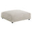 Solace  Modular Corduroy Upholstered Armless Chair and Ottoman Set