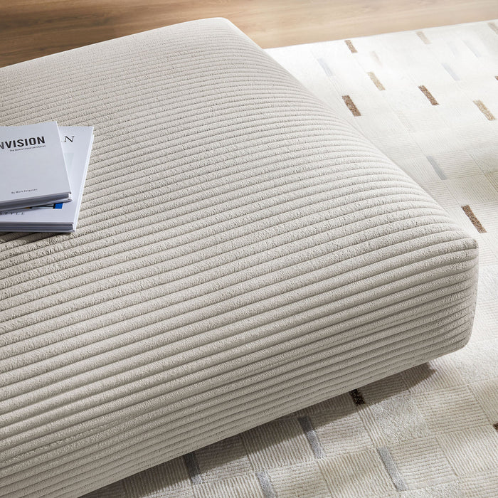Solace  Modular Corduroy Upholstered Ottoman